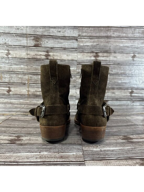 John Varvatos Ludlow Textured suede Harness Boots size 8.5 color brown mspr $680 main image 12
